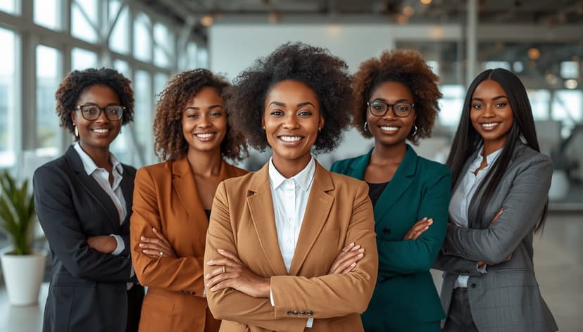 Young African professionals building green skills